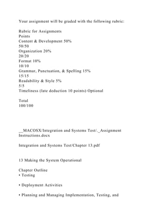 Integration Rubric Integration and Systems Test.DS_Store__MACOSXIntegration a.docx