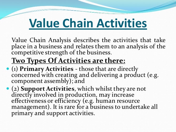 Integration and value chain
