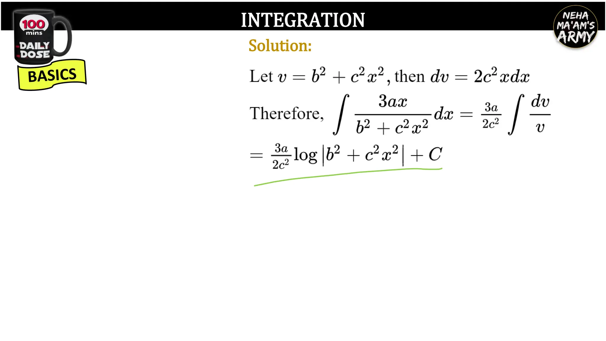 INTEGRATION
Solution:
 