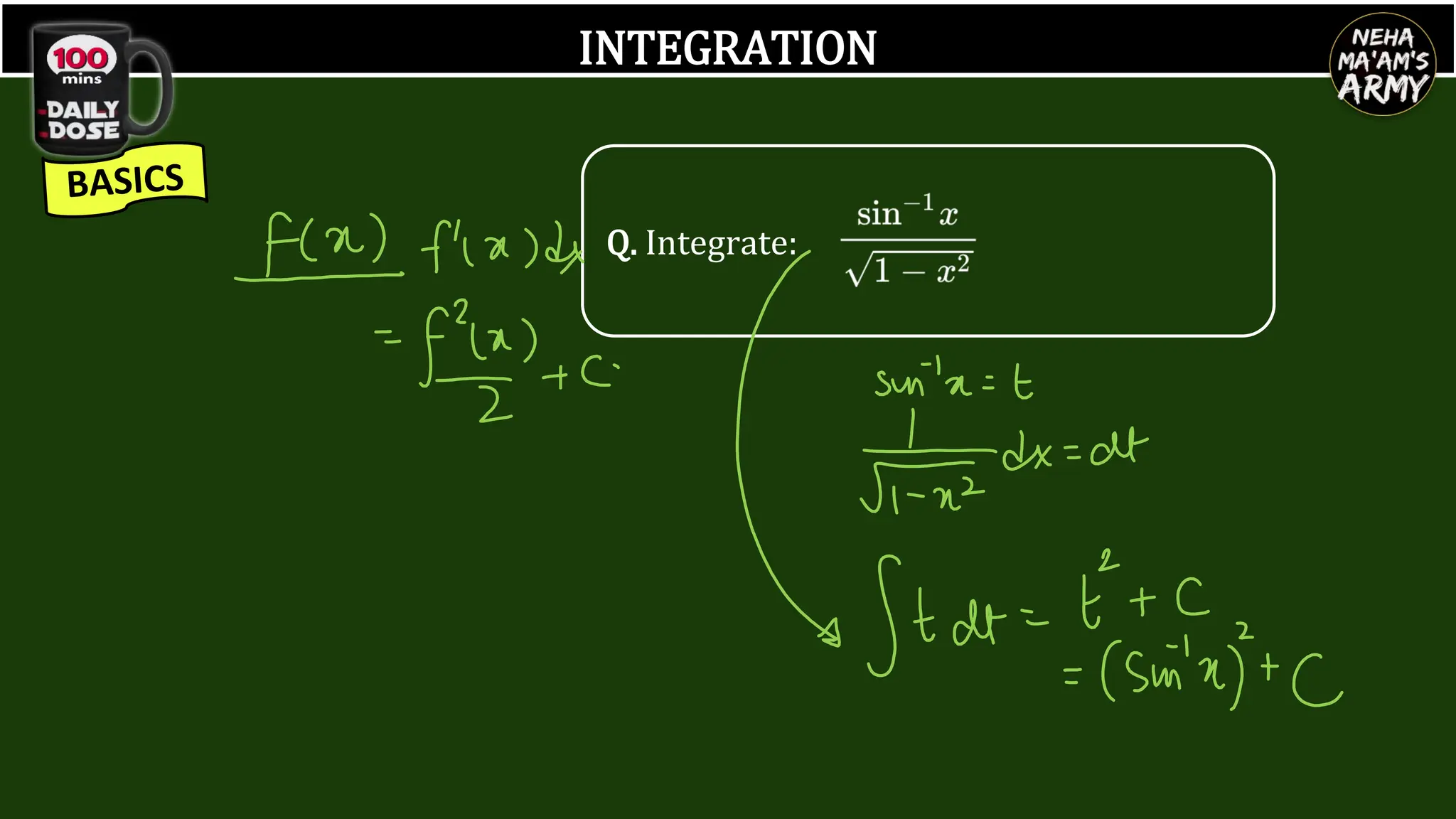 INTEGRATION
Q. Integrate:
 