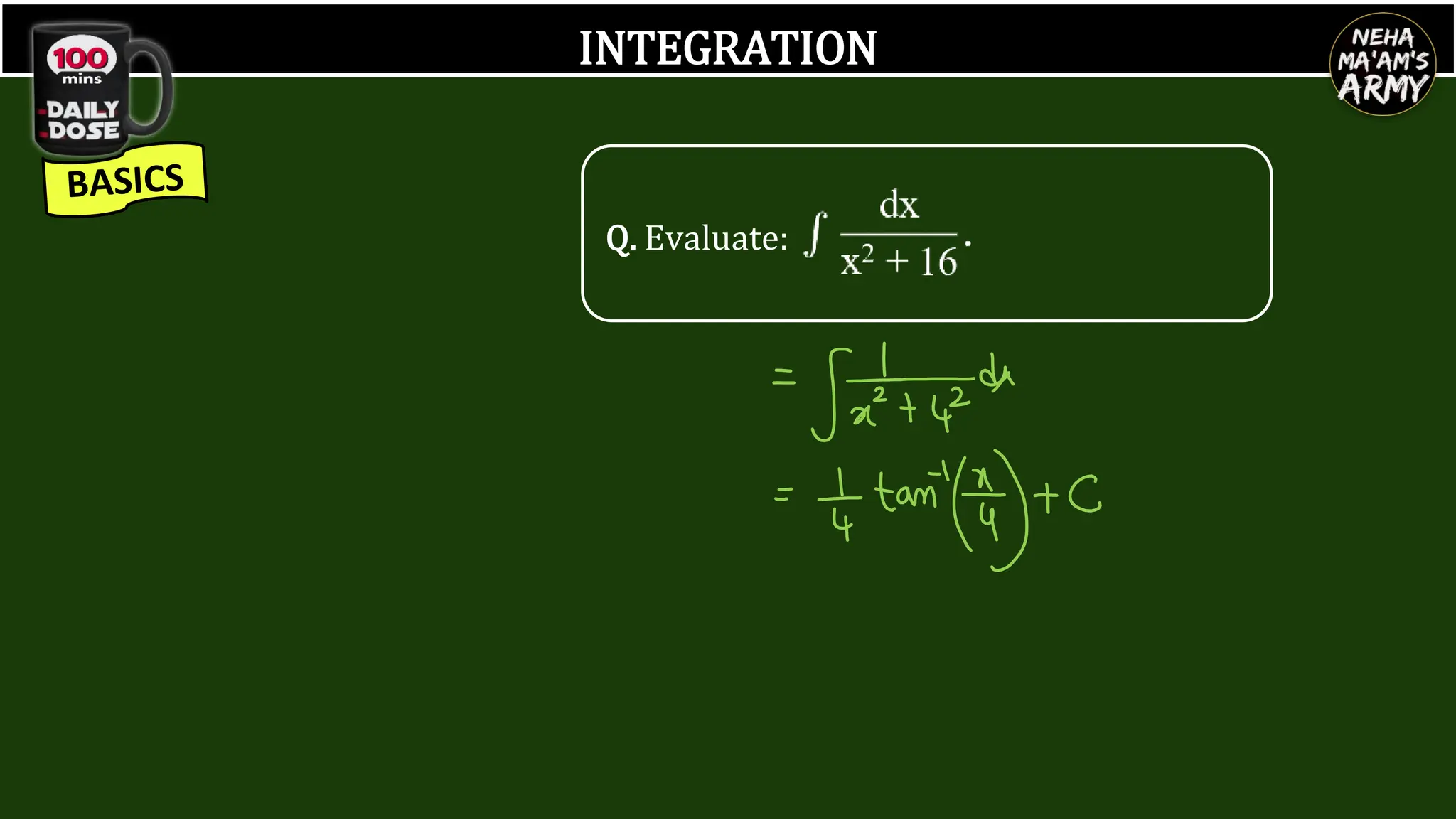 INTEGRATION
Q. Evaluate:
 
