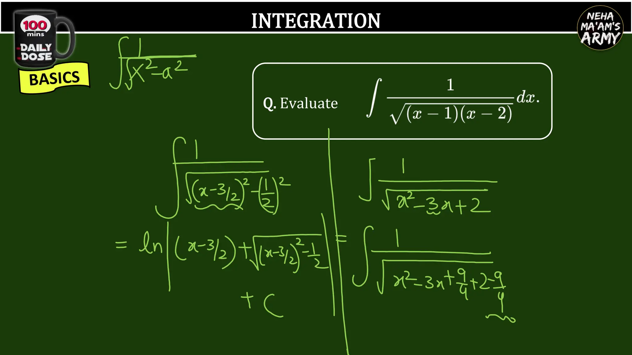 INTEGRATION
Q. Evaluate
 