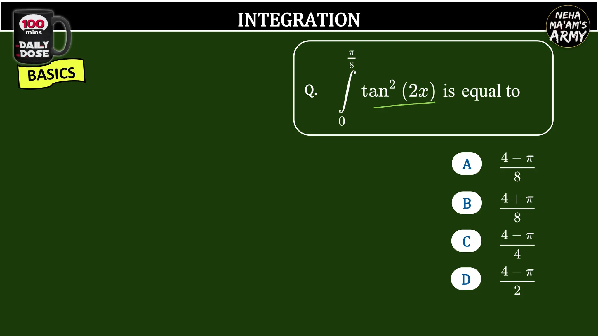 INTEGRATION
Q.
B
D
C
A
 