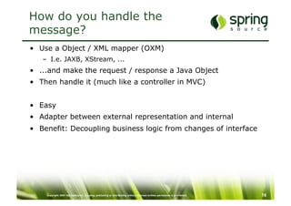 spring xstream integration: object xml mapping... Spring Web Service, Spring Integration and Spring Batch | PDF