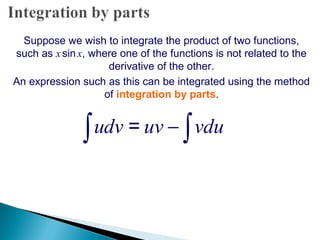 Integration By Parts Shortcut Formula