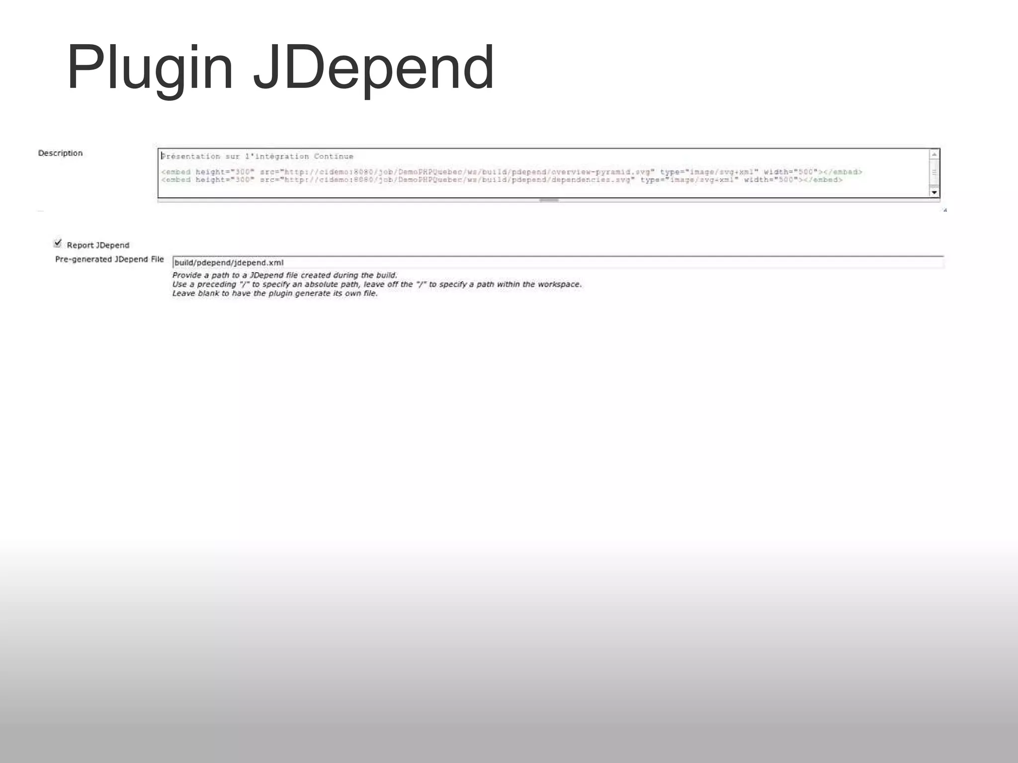 Plugin JDepend 