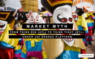 MARKET MYTH
F R O M T H I N K B I G ( AT L ) TO T H I N K T I G H T ( B T L )

           U N D E R 3 6 0 D E G R E E P L AT F O R M
 