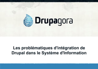 Les problématiques d'intégration de
Drupal dans le Système d'Information

 