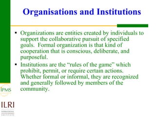 Integrating innovation systems perspective and value chain analysis into agricultural R4D: issues and challenges