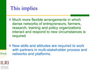 Integrating innovation systems perspective and value chain analysis into agricultural R4D: issues and challenges