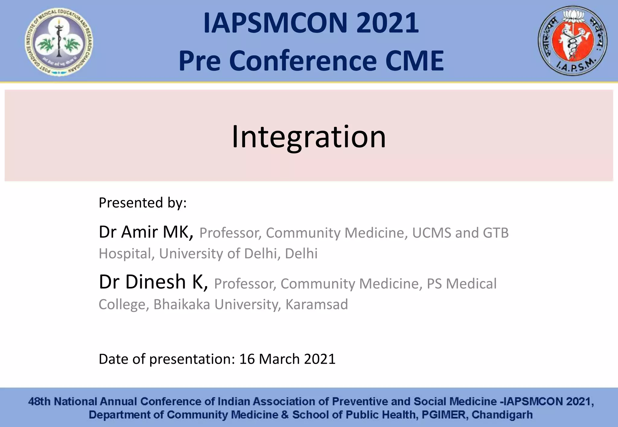 Integration in Competency based medical education | PPT