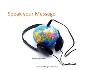 Power of Powerpoint

Source: SlideShare option in LinkedIn
PowerPoint Broadcast Slide Show
Customized Management Solutions

 