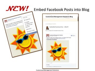 Customized Management Solutions

 