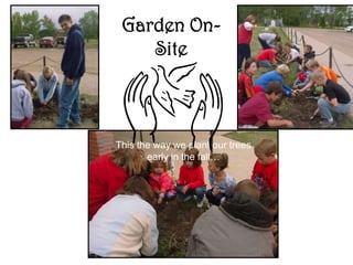 Garden On-
    Site



This the way we plant our trees
       early in the fall…
 