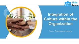 Integration of
Culture within the
Organization
Your Company Name
 
