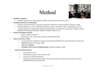 Integration of GeoGebra in Teaching Mathematics | PDF