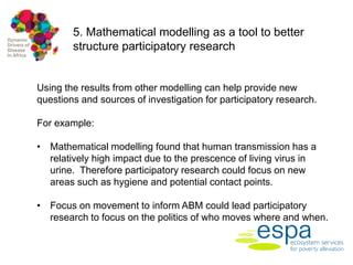 Dynamic drivers of disease in Africa: Integration of participatory research