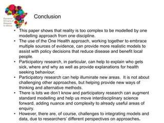 Dynamic drivers of disease in Africa: Integration of participatory research