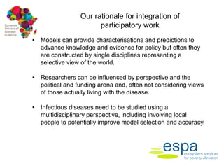 Dynamic drivers of disease in Africa: Integration of participatory research