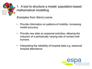 Dynamic drivers of disease in Africa: Integration of participatory research
