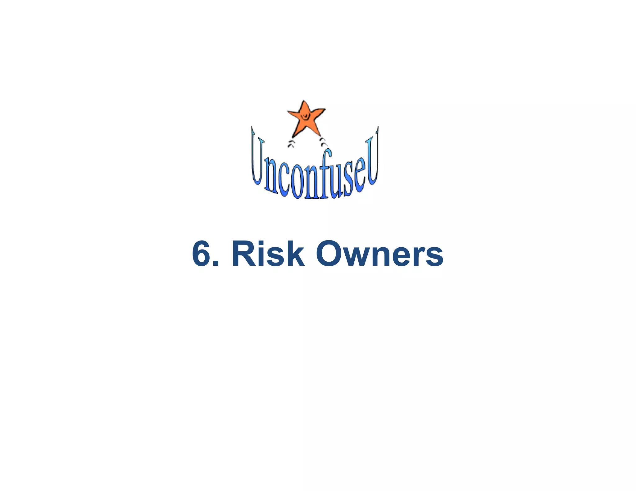 6. Risk Owners
 