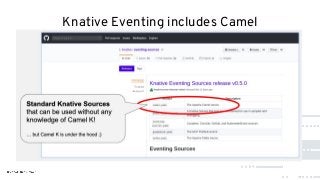 Knative Eventing includes Camel
 
