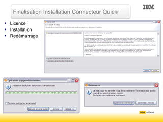 Licence Installation Redémarrage Finalisation Installation Connecteur Quickr 