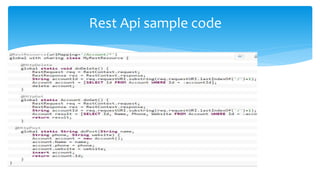 Salesforce Integration using REST SOAP and HTTP callouts | PPTX