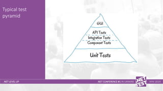 Тема доклада
Тема доклада
Тема доклада
.NET LEVEL UP
Typical test
pyramid
.NET CONFERENCE #1 IN UKRAINE KYIV 2019
 