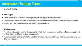 Integration Software Testing Technique | PPSX