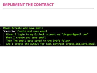 IMPLEMENT THE CONTRACT
 