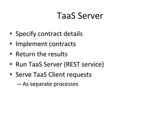 Agile2013 - Integration testing in enterprises using TaaS - via Case Study
