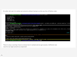 Integration tests ready to use with pytest-play - PyCon Nove | PDF