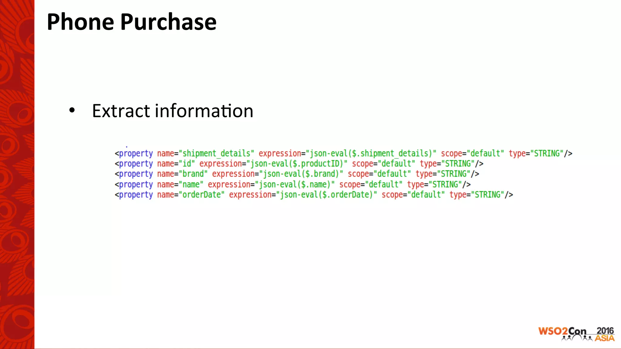 Phone	Purchase	
•  Extract	informa-on	
 