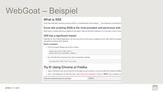 WebGoat – Beispiel
 