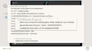 Game of Hacks
• Checkmarx
• http://www.gameofhacks.com/
 