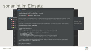 sonarlint im Einsatz
 