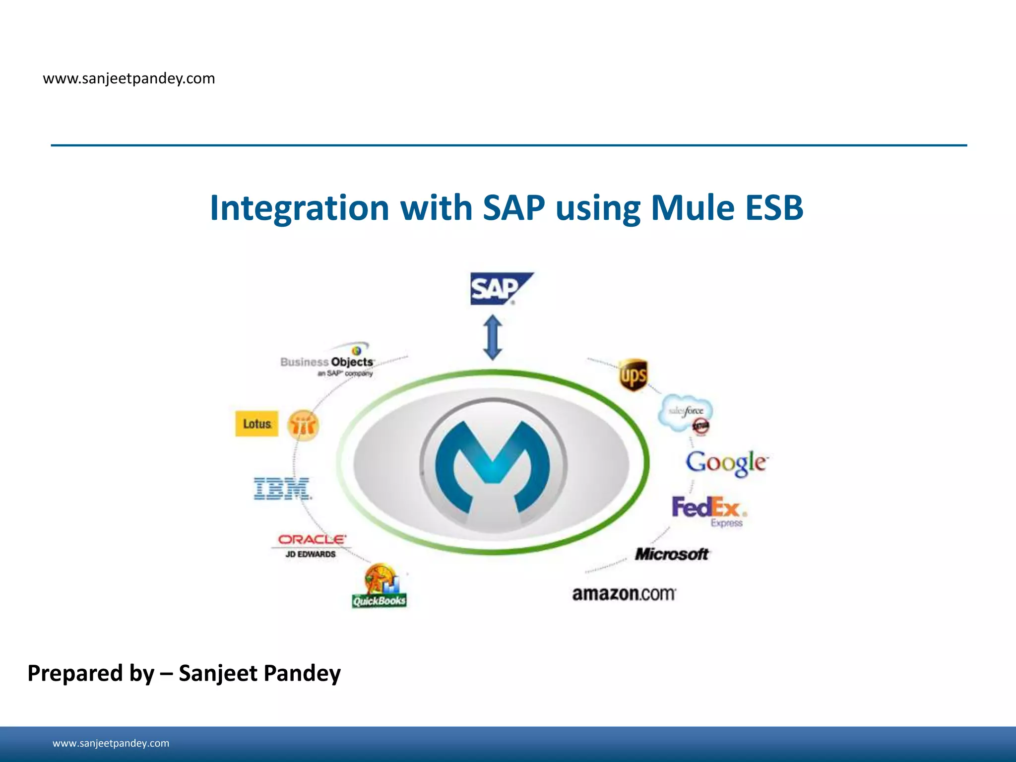 Integration with SAP using Mule ESB | PPT