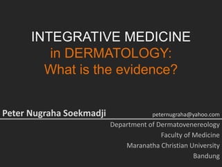 Holistic Dermatology, Naturopathic Doctor, Integrative Dermatologist