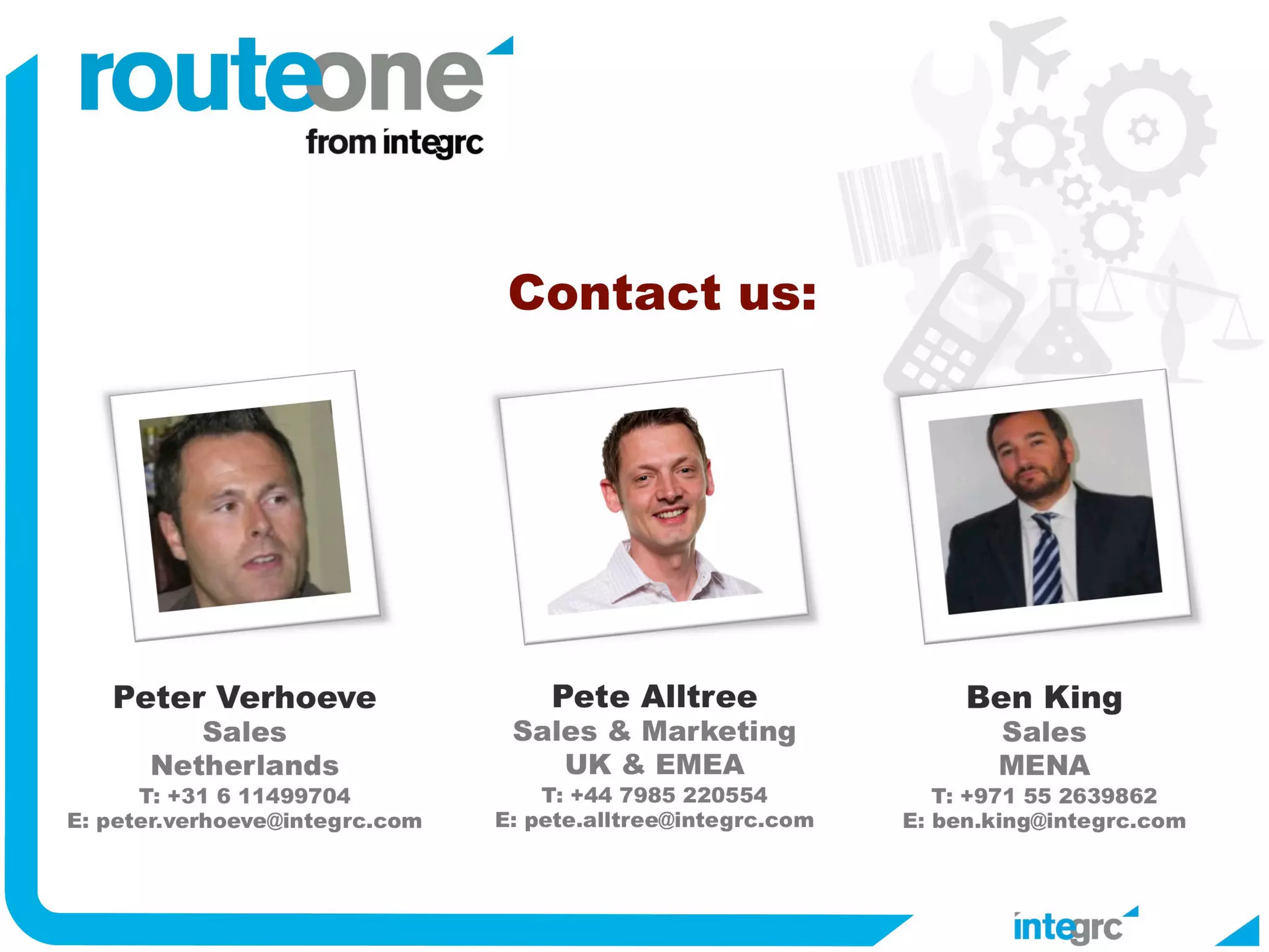 RouteONE from Integrc; the fastest way to implement SAP GRC