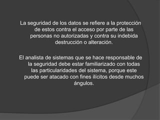 Integridad Y Seguridad En Las Bases De Datos