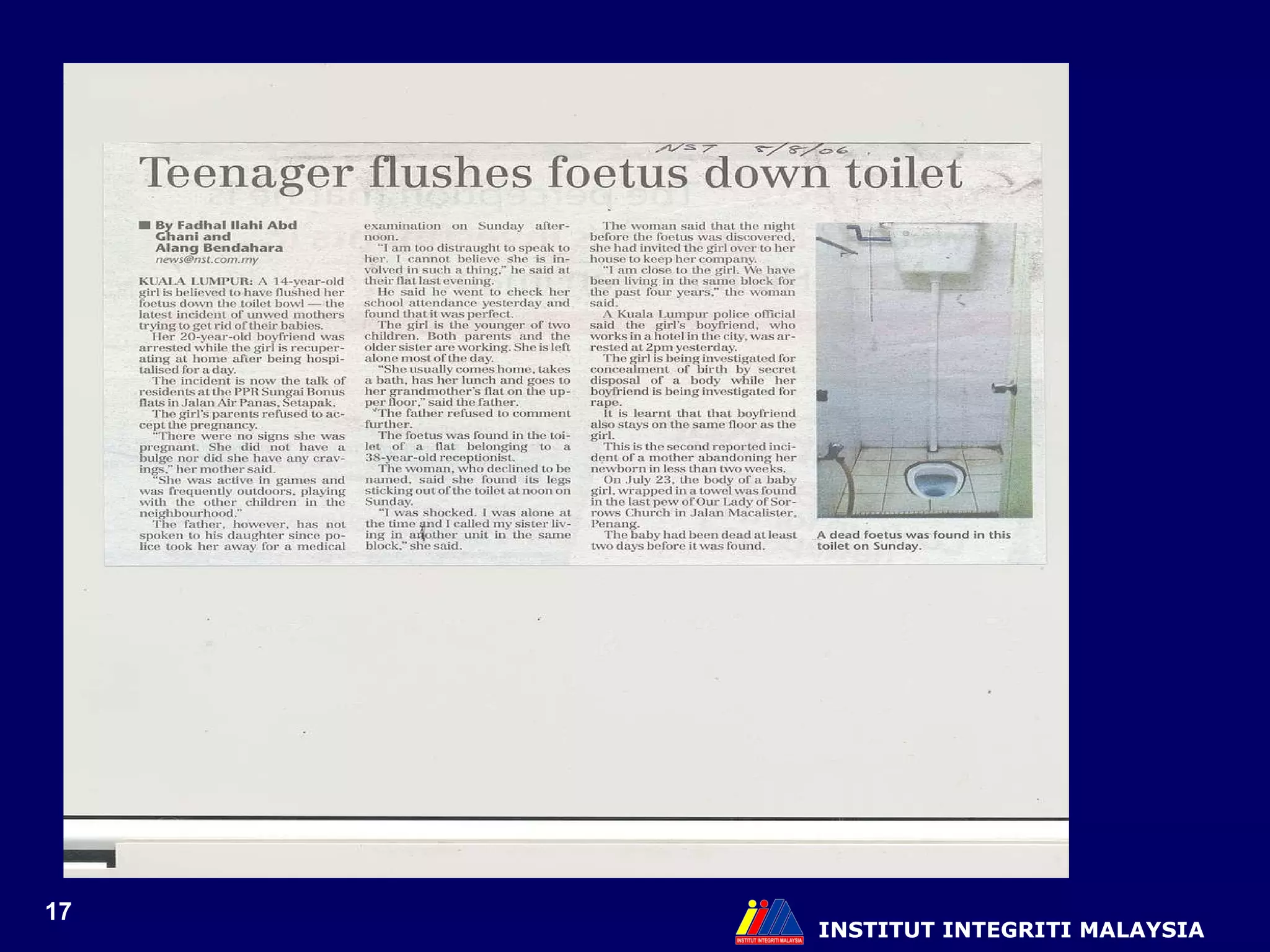 INSTITUT INTEGRITI MALAYSIA 