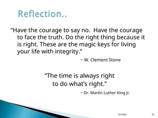 AIndividual and corporate Integrity .ppt