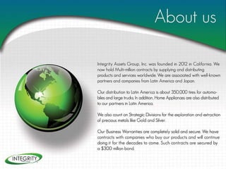 Integrity assets-group-inc-presentation