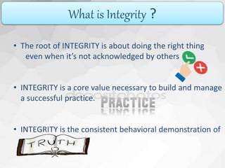 Integrity at work | PPTX