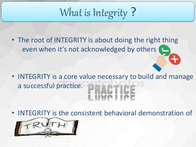 Integrity at work
