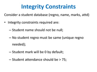 Integrity constraints in dbms | PDF | Databases | Computer Software and ...