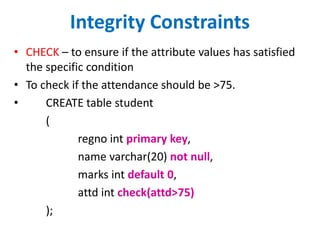 Integrity constraints in dbms | PDF | Databases | Computer Software and ...