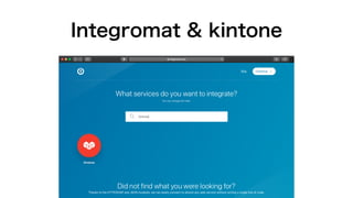 Integromat & kintone
 