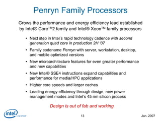 Intel 45nm high-k metal-gate press release